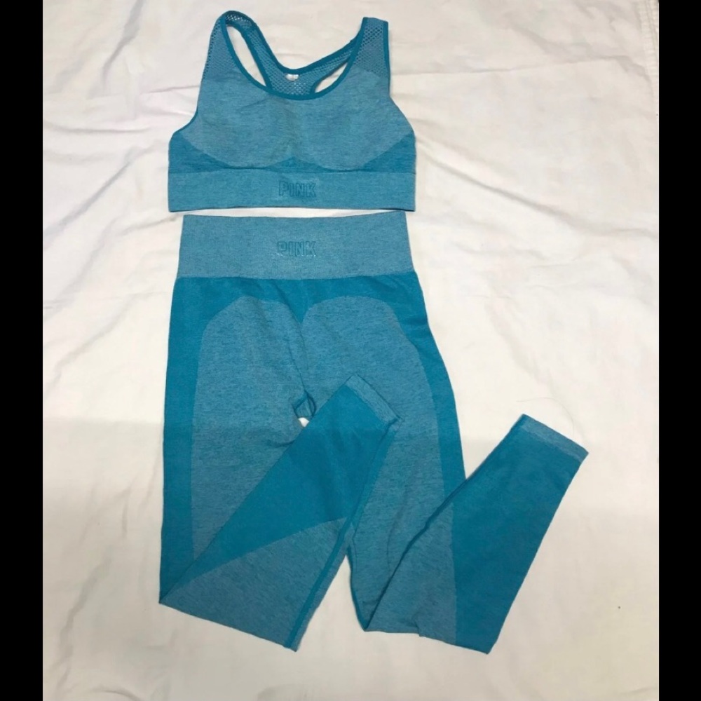 Va Pink Seamless set bra leggings small